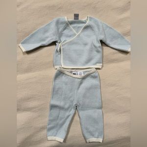 Janie and Jack Newborn Set - SO SOFT - New w/o tags - Light Blue and Cream